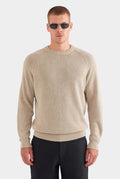 Oatmeal Ribbed Crewneck