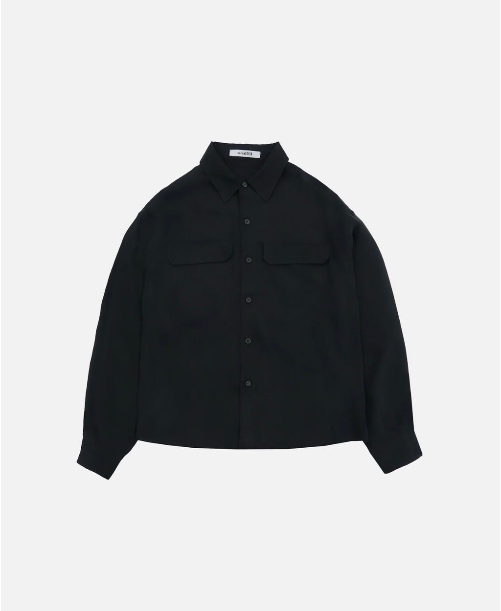 Utility Drape Overshirt | Charcoal Onyx